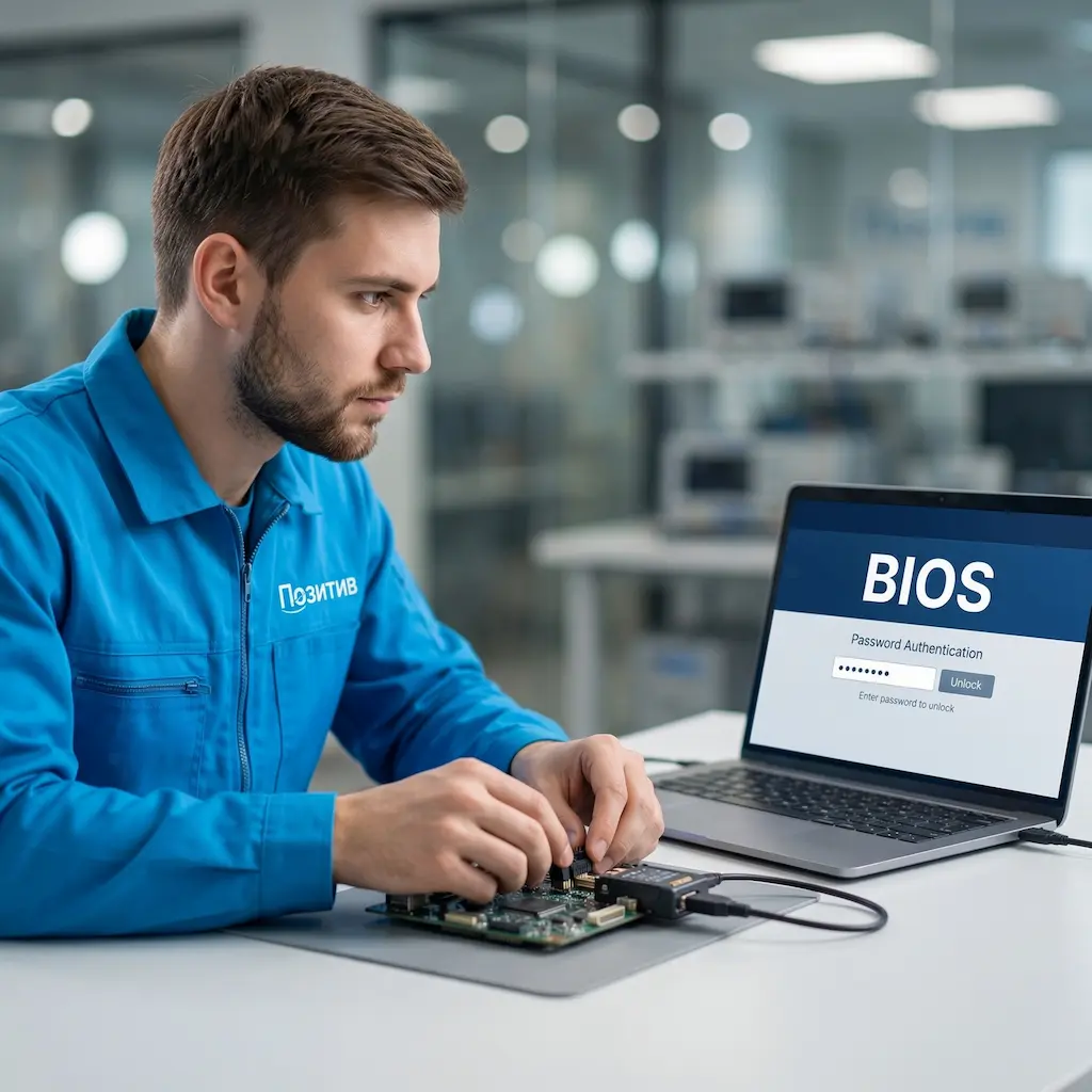 Снятие пароля BIOS ноутбука в Бронницах