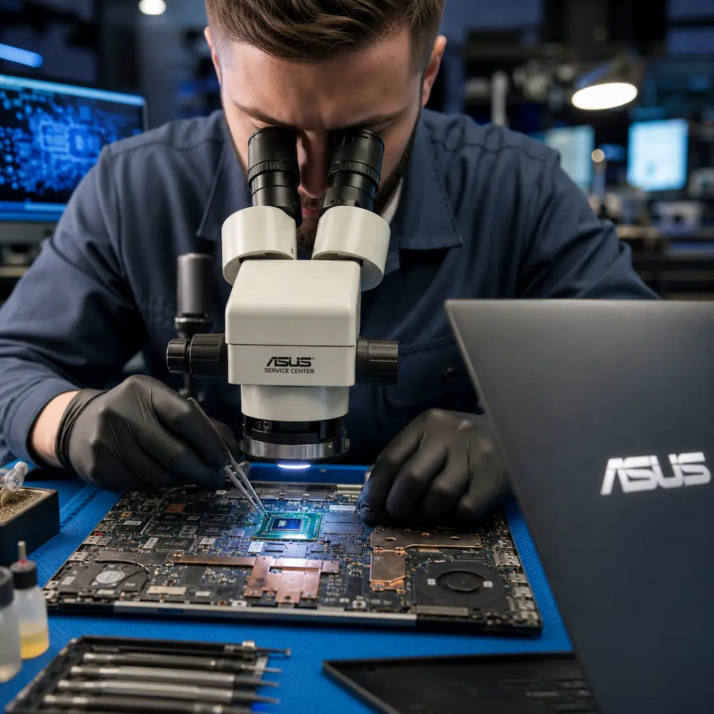 Замена видеокарты ноутбука Asus в Бронницах