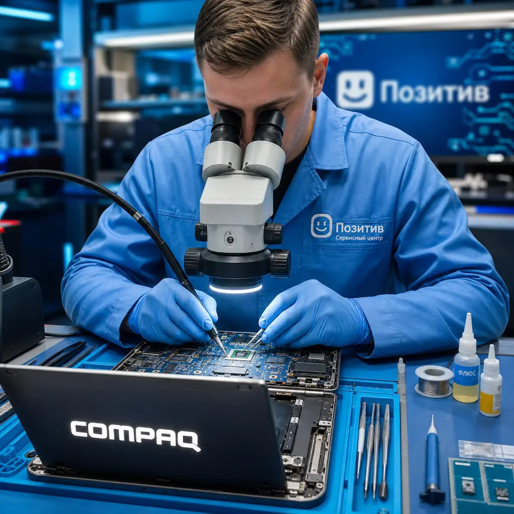 Замена видеокарты ноутбука Compaq в Бронницах