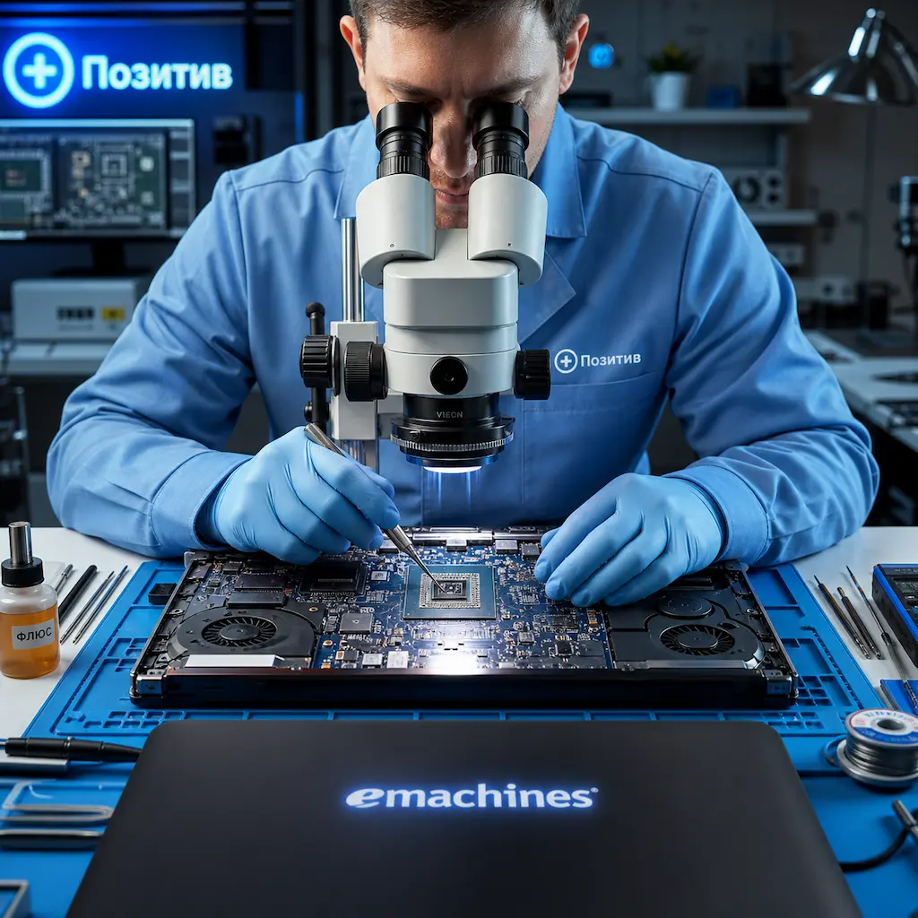 Замена видеокарты ноутбука Emachines в Бронницах