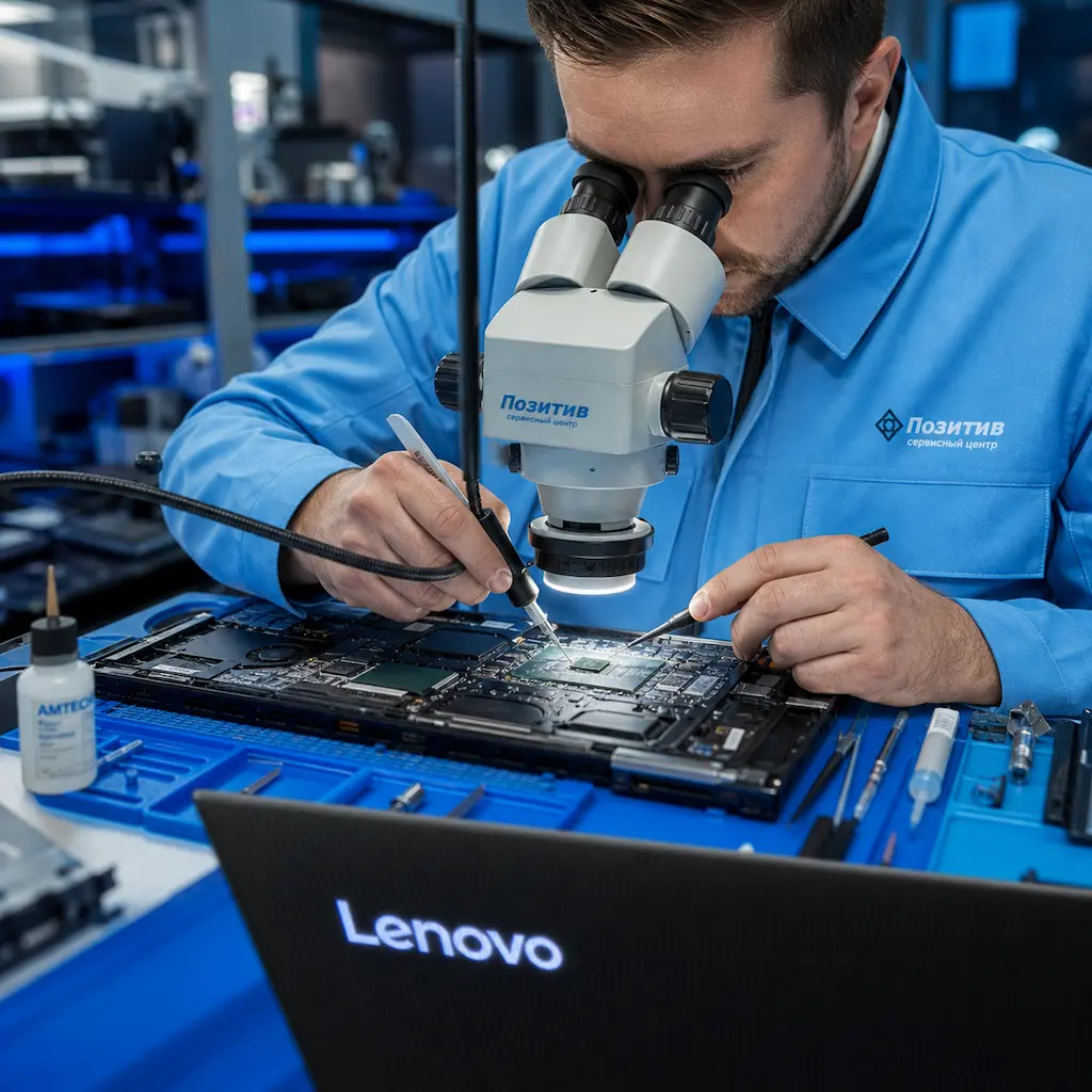 Замена видеокарты ноутбука Lenovo в Бронницах