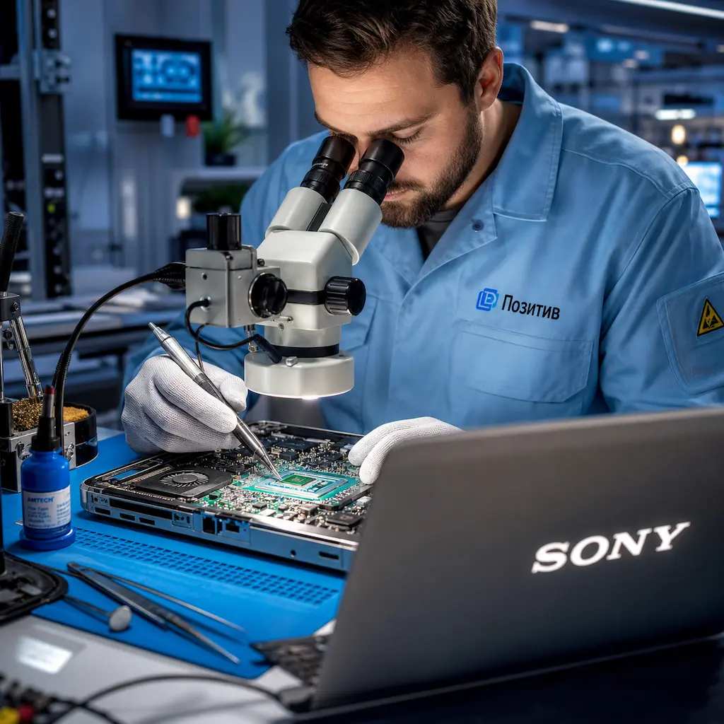 Замена видеокарты ноутбука Sony в Бронницах