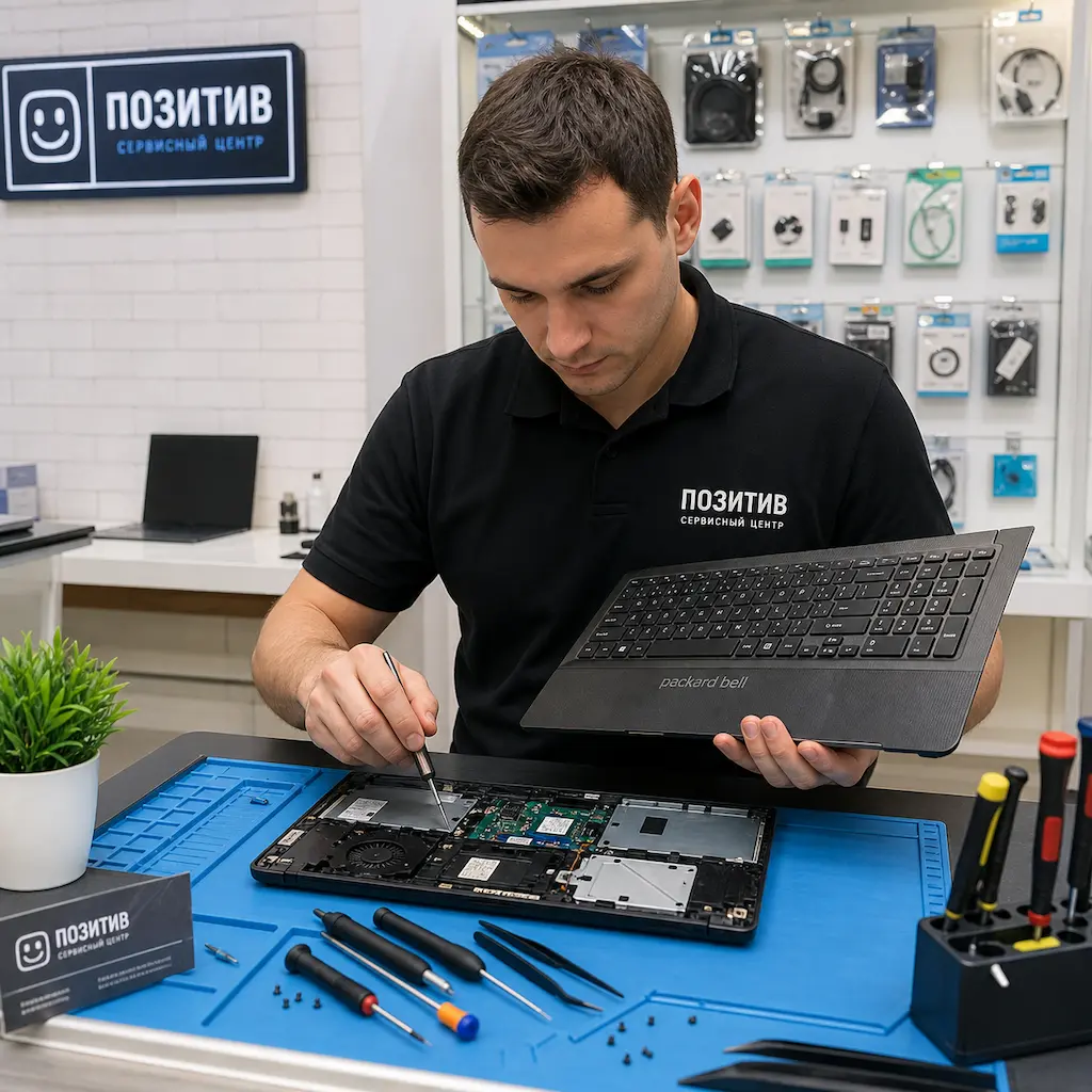 заменить клавиатуру на ноутбуке Packard Bell в Бронницах