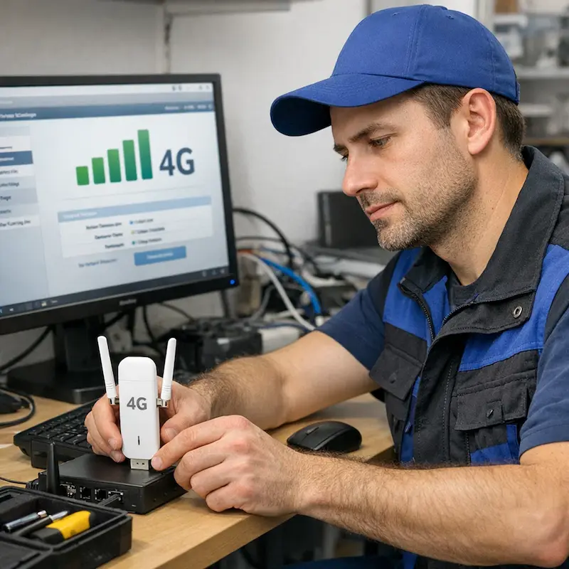 Настройка LTE модема в Бронницах