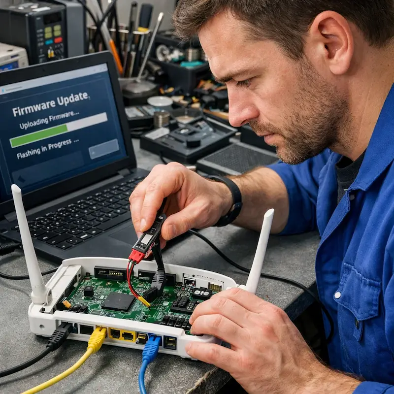 Обновление прошивки роутера в Бронницах