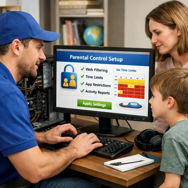 установка родительского контроля в Бронницах