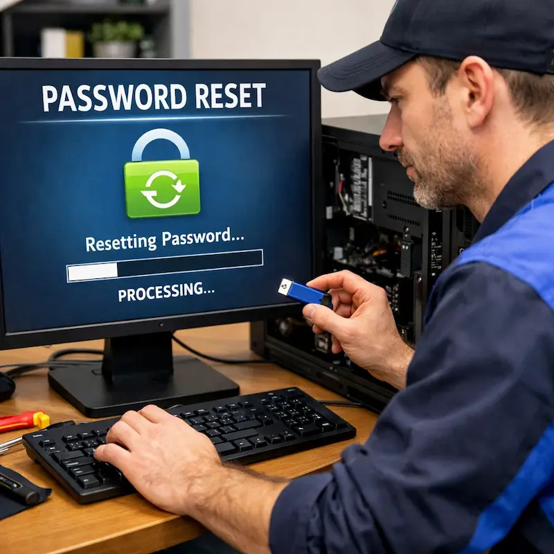 Удаление пароля на компьютере в Бронницах