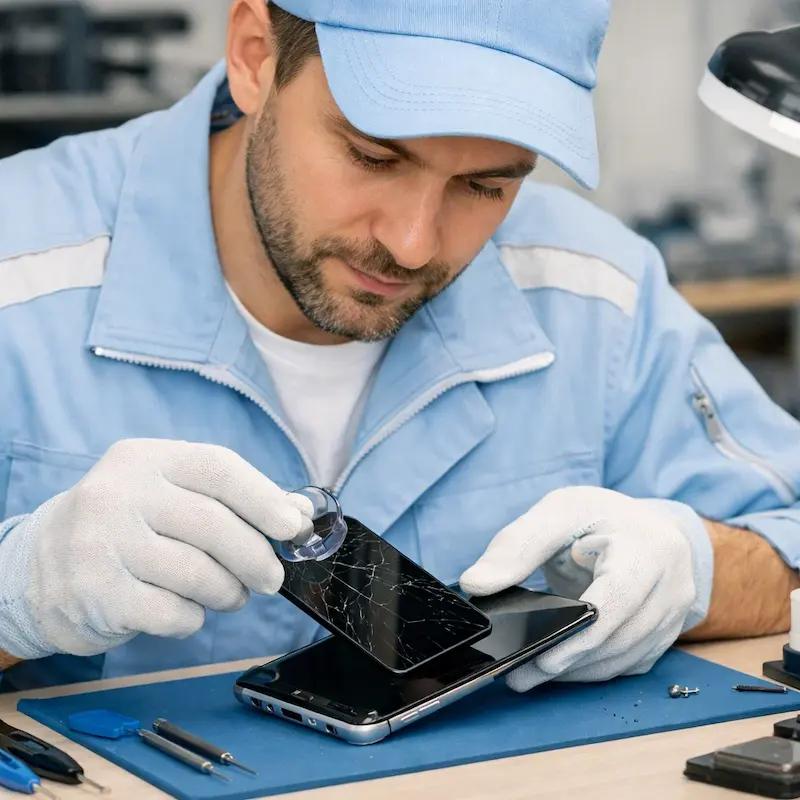 Заменить сенсорное стекло на смартфоне в Бронницах